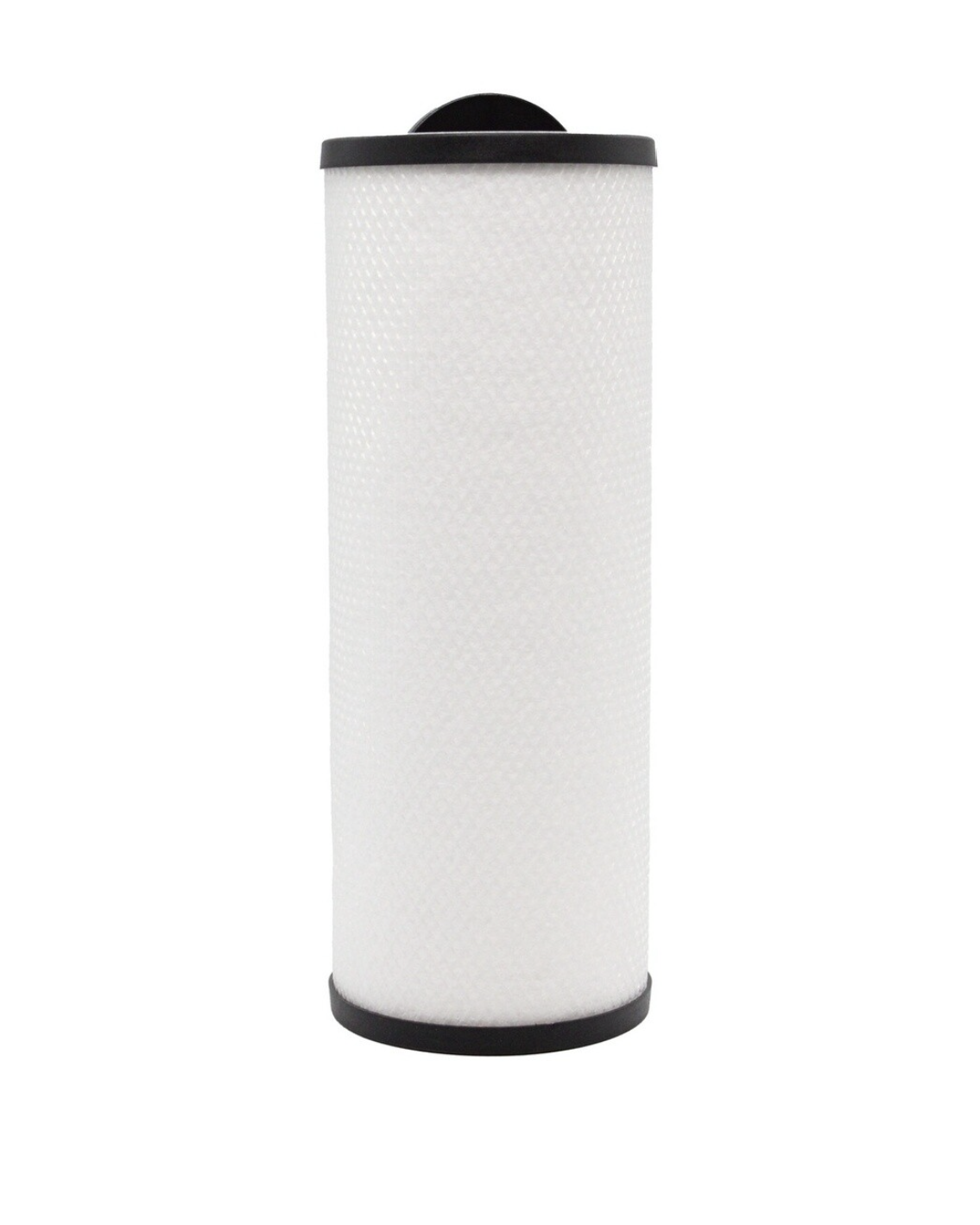 Atlantis thread-in filter with white mesh body and black end caps