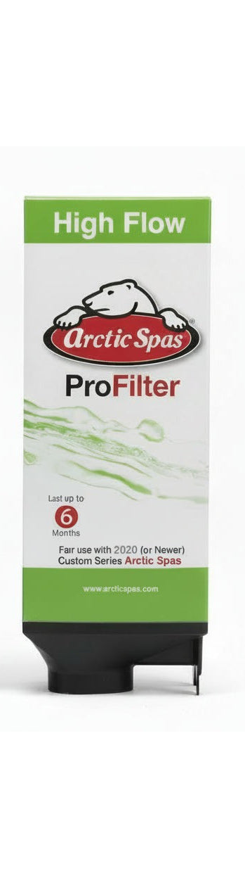 High Flow Pro Filter cartridges with green labels