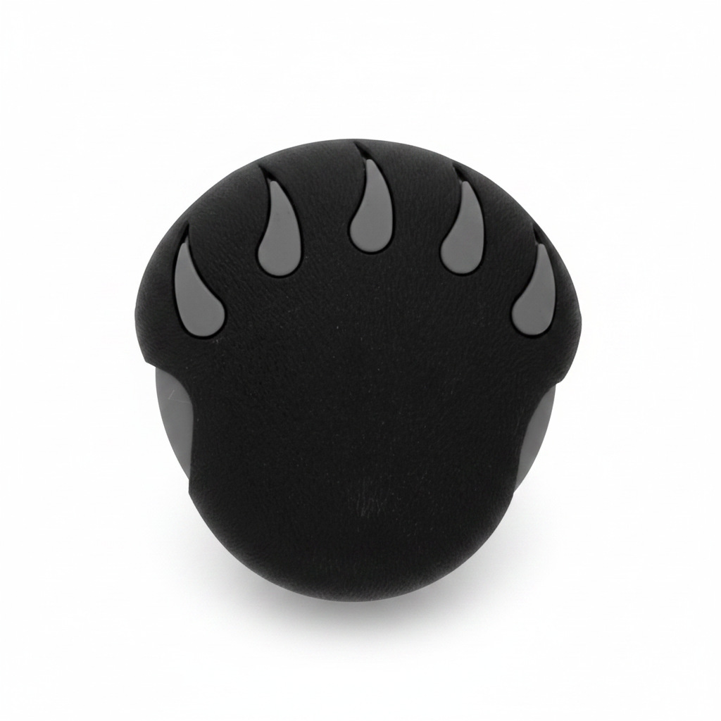 Black bearclaw-style on/off valve handle with grey two-tone claw accents, Arctic Spas JET-109206