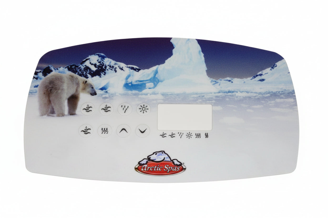 TSC-80 Arctic overlay film with polar bear and icebergs design