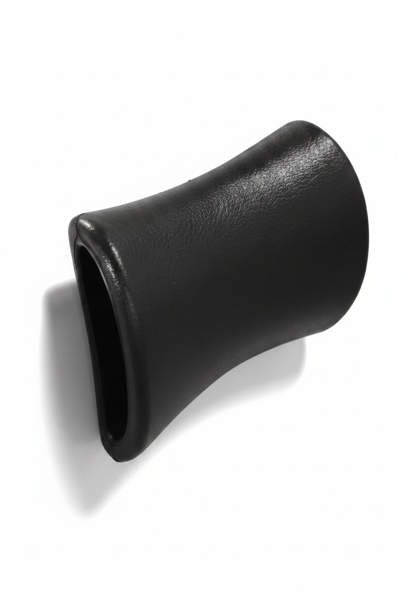 Black Core Series hot tub pillow, contoured spool shape shown at an angle