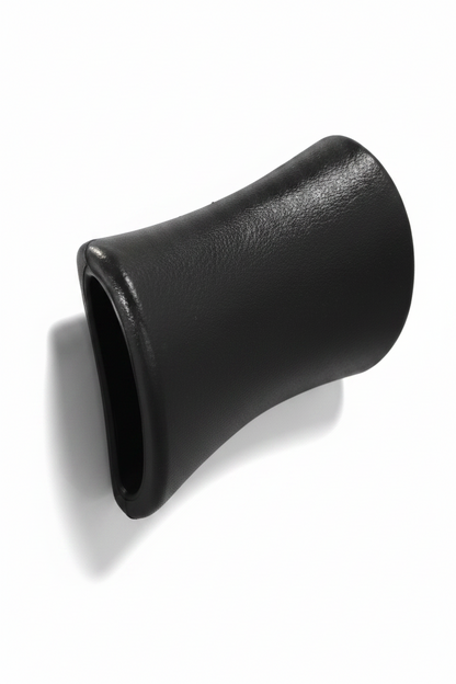 Black Core Series hot tub pillow, contoured spool shape shown at an angle