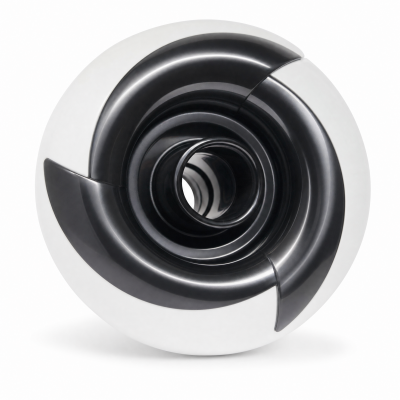 Arctic Spas Monster Turbo threaded footwell jet with black/grey face, front view