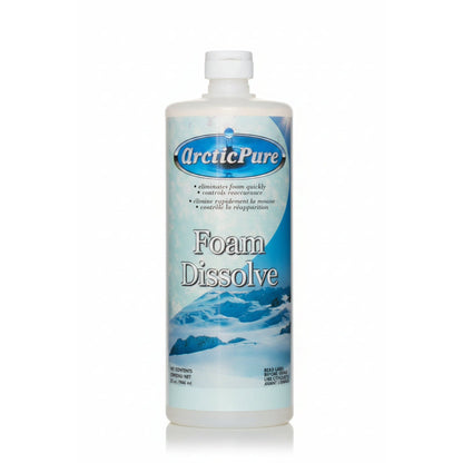 Bottle of Arctic Pure Foam Dissolve 946 ml with snowy mountain label, white background
