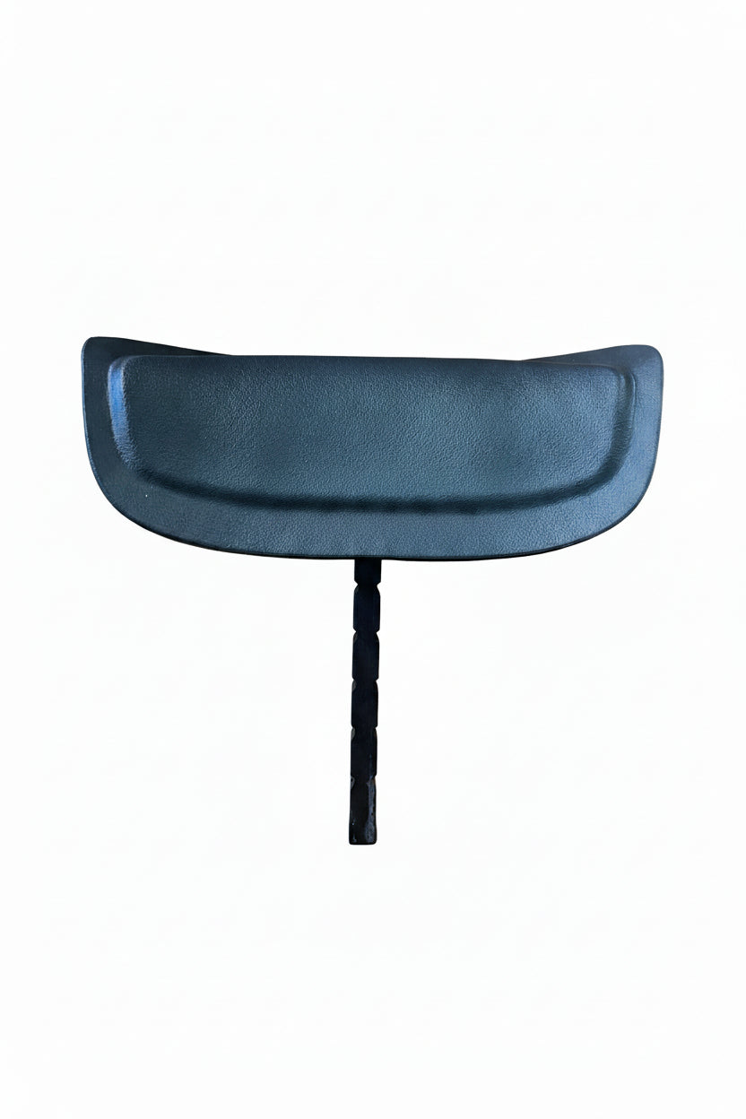 Black winged 2020 Custom Series spa pillow with notched adjustment stem on white background