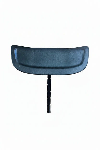 Black winged 2020 Custom Series spa pillow with notched adjustment stem on white background