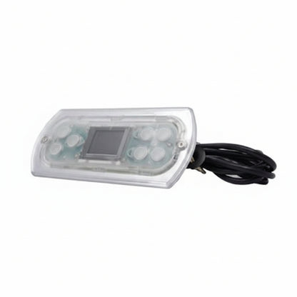 Clear In.K506 Gecko topside control pad with central screen and black cable