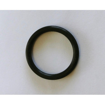 Black thick round-profile rubber O-ring for diverter internal seal, light grey background